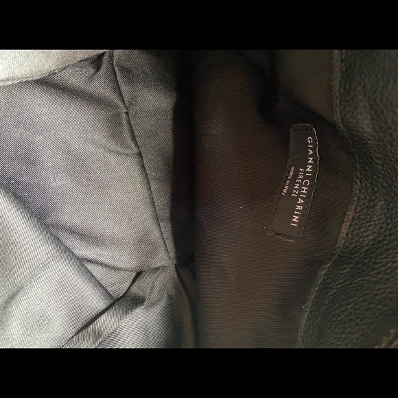 Black leather crossbody made in Italy - Picture 3 of 3